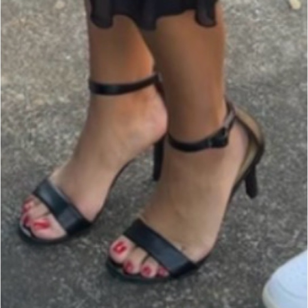 Well worn black heels